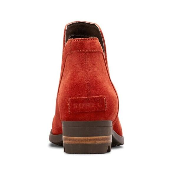 Sorel Boots Womens Size 9.5 Suede Red Lolla Cut Out Bootie 9.5 Waterproof NEW - Picture 9 of 9